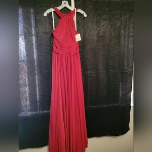 David's Bridal Bridesmaid DressApple Size 6 NWT Mesh Halter